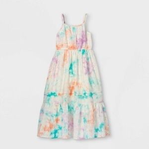 Cat & Jack Tie Dye Maxi Dress Medium 7/8